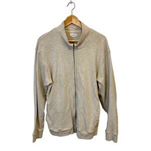 Saturdays New York City Gray Zip Up Cotton Sweatshirt Medium